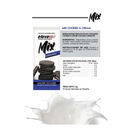 MIX Cookies & Cream 12 uds Elevenfit 9g