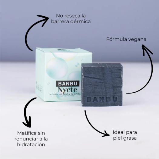 Mousse Facial Sólido para Piel Grasa NYCTE Banbu Bio 100g