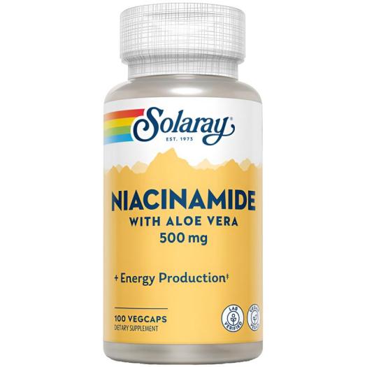 Niacinamide 500 Mg Solaray 100 Vegcaps.
