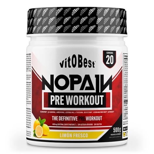 No Pain Pre Workout Limón Vitobest 500g