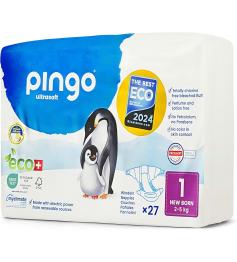 Pañales Talla 1 Recién Nacido 2-5Kg Pingo Bio 27ud