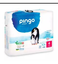 Pañales Talla 4 Maxi 7-18Kg Pingo Bio 40ud