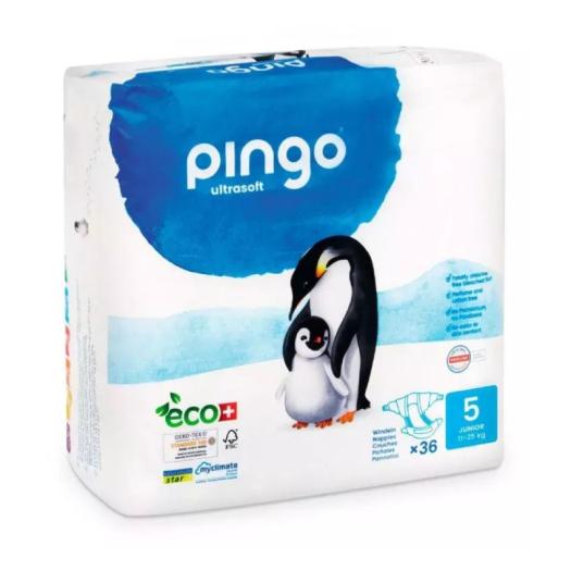 Pañales Talla 5 Junior 12-25Kg Pingo Bio 36ud