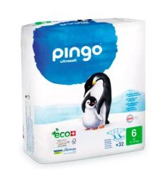 Pañales Talla 6 XL 15-30Kg Pingo Bio 32ud