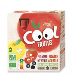 PACK Cool Fruits Manzana, Fresa y Arándanos Vitabio 4x90g