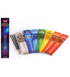 Pack Incienso 7 Chakras Hem 12 x 7 estuches