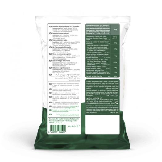 Palomitas de Maiz en Aceite de Oliva para Microondas Añavieja Bio 90g