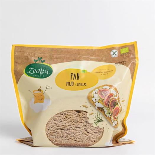 Pan de Mijo y Semillas Sin Gluten Zealia Bio 330G