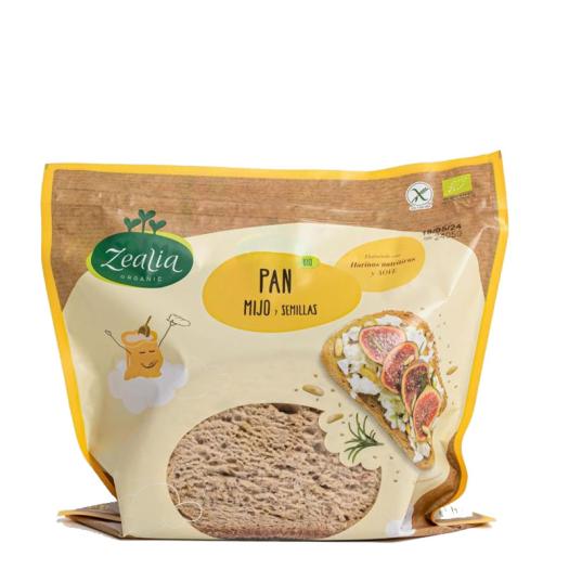 Pan de Mijo y Semillas Sin Gluten Zealia Bio 330G