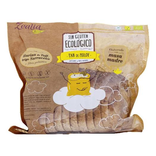 Pan de Molde Sin Gluten Zealia Bio 360g