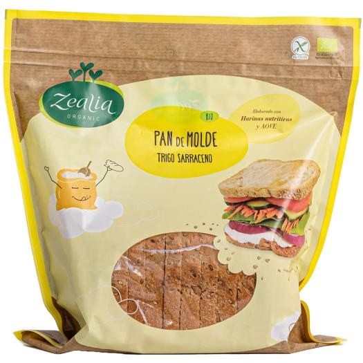 Pan de Molde Sin Gluten Zealia Bio 360g