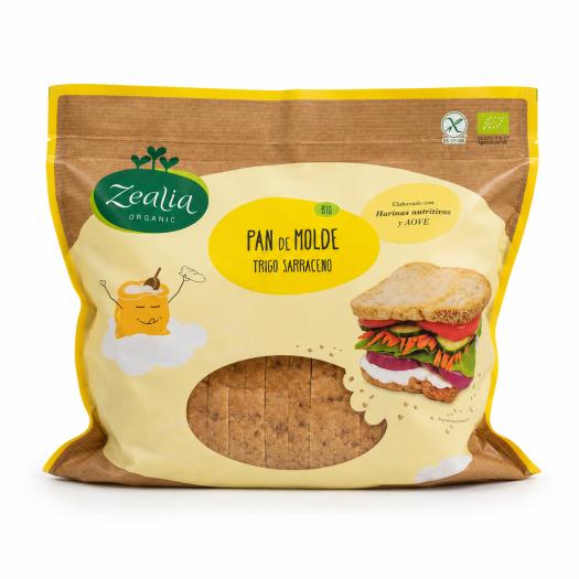 Pan de Molde Sin Gluten Zealia Bio 360g