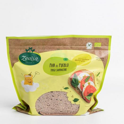 Pan de Pueblo Trigo Sarraceno Sin Gluten Zealia Bio 330g