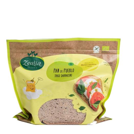 Pan de Pueblo Trigo Sarraceno Sin Gluten Zealia Bio 330g