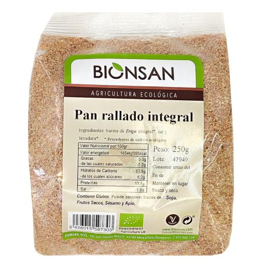Pan Rallado Integral Bionsan Bio 250g