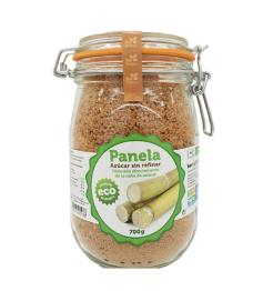 Panela Integral de Caña de Azúcar en Bote de Cristal BioBética Bio 700g