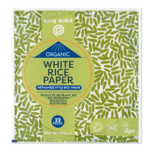 Papel de Arroz Blanco Sin Gluten King Soba Bio 200g