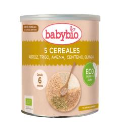 Papillas en Polvo 5 Cereales Babybio Bio 220g