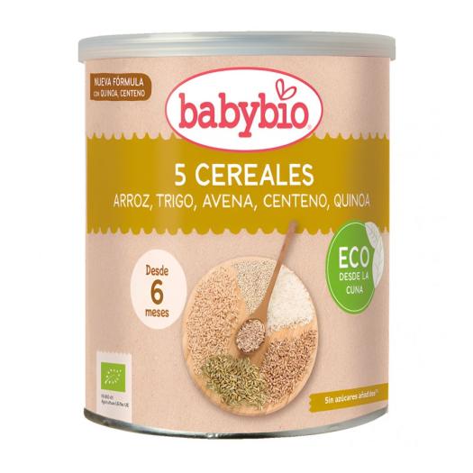 Papillas en Polvo 5 Cereales Babybio Bio 220g
