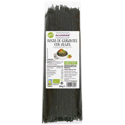 Pasta de Guisantes con Espagueti de mar y Espirulina Algamar Algamar Bio 250g
