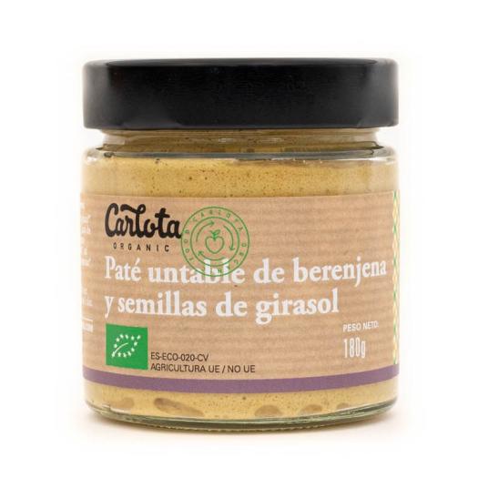 Paté Untable de Berenjena y Semillas de Girasol Carlota Bio 180g