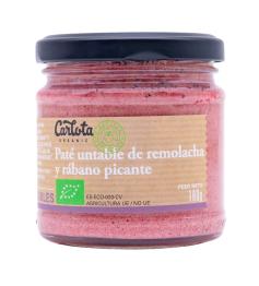 Paté Untable de Remolacha y Rábano Picante Carlota Bio 180g
