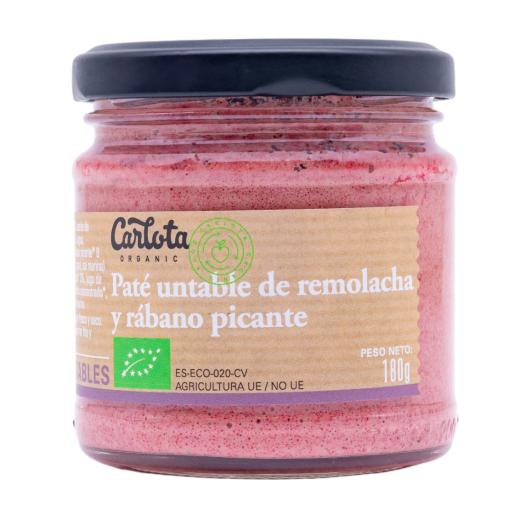 Paté Untable de Remolacha y Rábano Picante Carlota Bio 180g