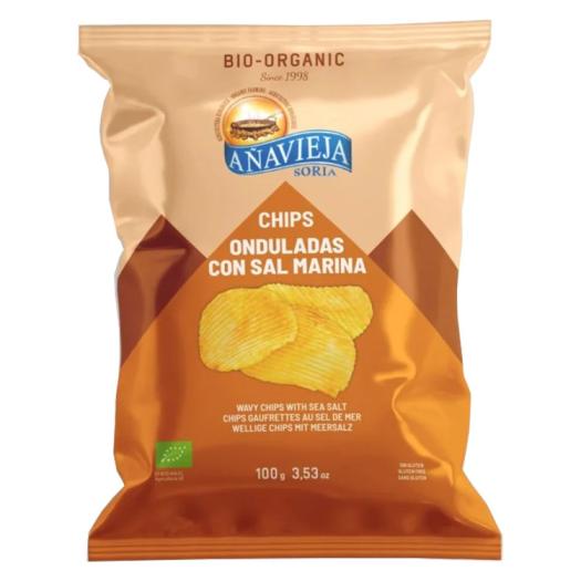 Patatas Fritas en Aceite de Girasol Onduladas Añavieja Bio 100g