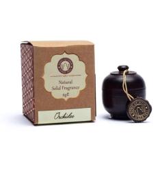 Perfume Sólido en Crema de Orquídea en Tarro de Palisandro 4g
