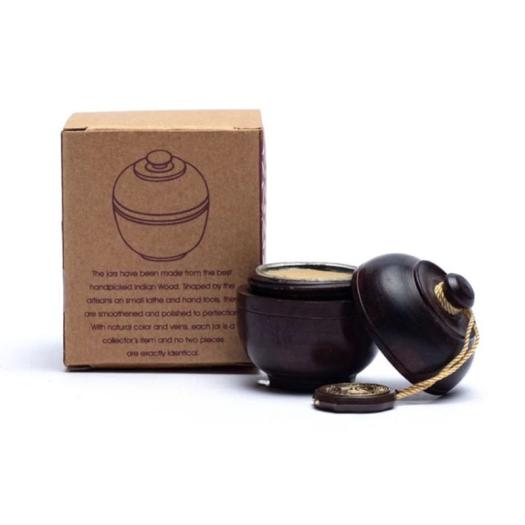 Perfume Sólido en Crema de Orquídea en Tarro de Palisandro 4g