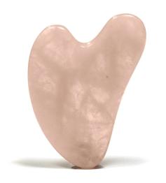 Piedra de Masaje Gua Sha de Cuarzo Rosa 8cm