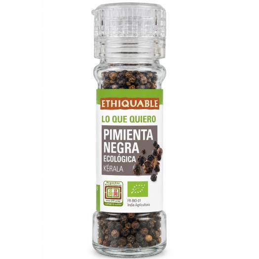 Pimienta Negra Kerala Molinillo Ethiquable Bio 55 g