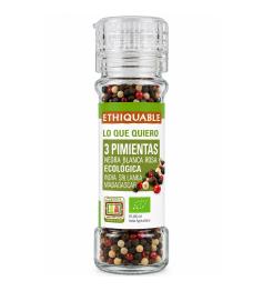 Pimientas Tres Colores Molinillo Ethiquable Bio 45g