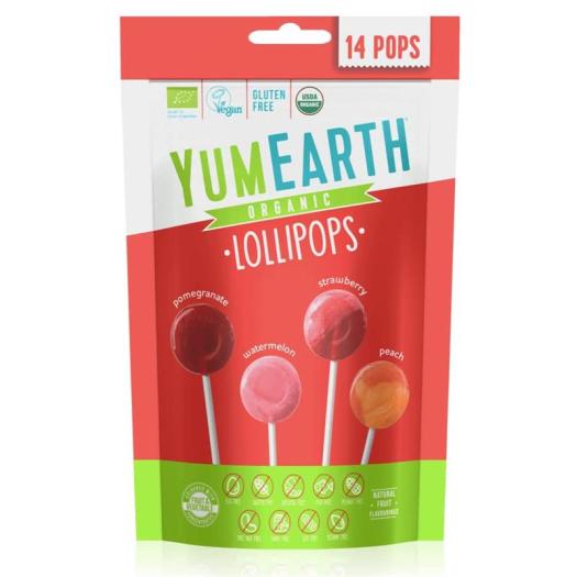 Piruletas Veganas Sabor a Frutas Fruit Pops Bio YumEarth 14ud