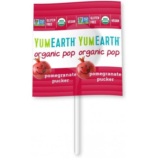 Piruletas Veganas Sabor a Frutas Fruit Pops Bio YumEarth 40ud