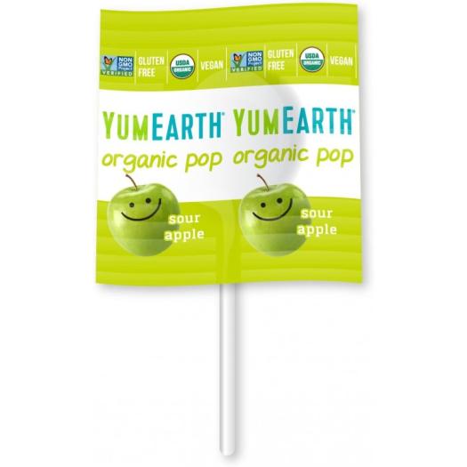 Piruletas Veganas Sabor Ácido Sour Pops Bio YumEarth 14ud
