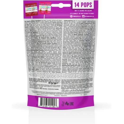 Piruletas Veganas Vitamina C Bio YumEarth 14ud