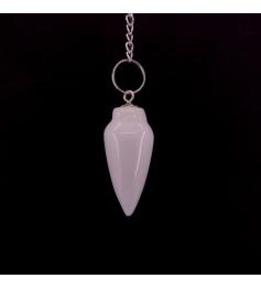 Péndulo Gota de Cuarzo Rosa