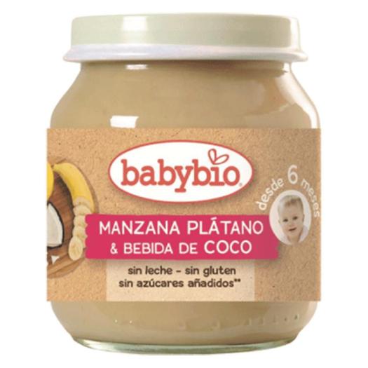 Potito de Manzana Plátano y Bebida de Coco Babybio 130g