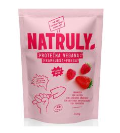 Proteína Vegana Frambuesa y Fresa Natruly Bio 350g