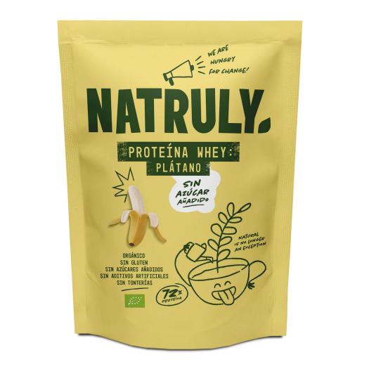 Proteína Whey Suero de Leche Plátano Natruly Bio 350g