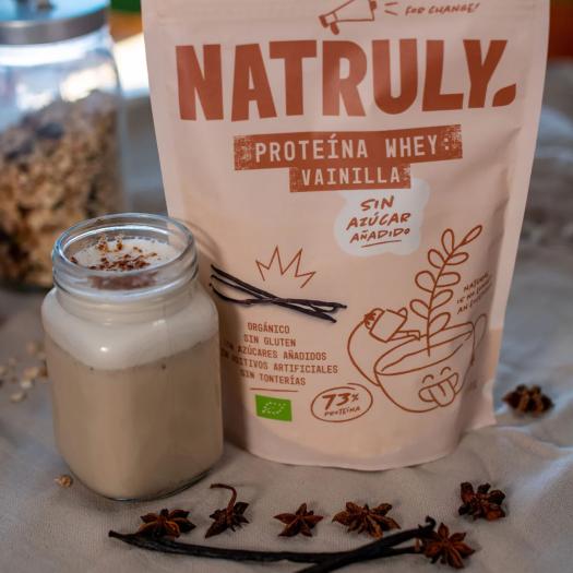 Proteína Whey Suero de Leche Vainilla Natruly Bio 350g