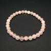 Pulsera de Cuarzo Rosa Bola 6mm