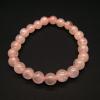 Pulsera de Cuarzo Rosa Bola 8mm