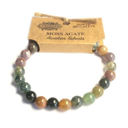 Pulsera de Ágata de Musgo 8mm