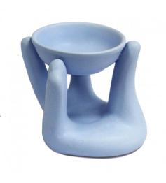 Quemador de Aceites Esenciales Mano Azul