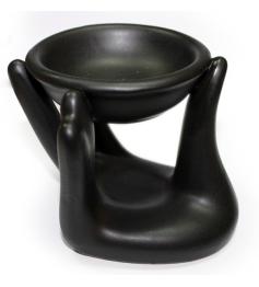 Quemador de Aceites Esenciales Mano Negra