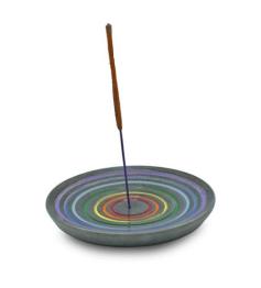 Quemador de Incienso Arco Iris de Esteatita 10cm