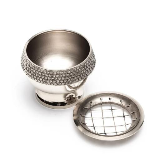 Quemador de Incienso de Latón Niquelado 6x5cm