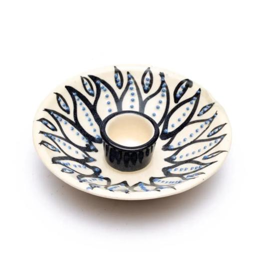 Quemador para Palo Santo Natural de Cerámica Blanco